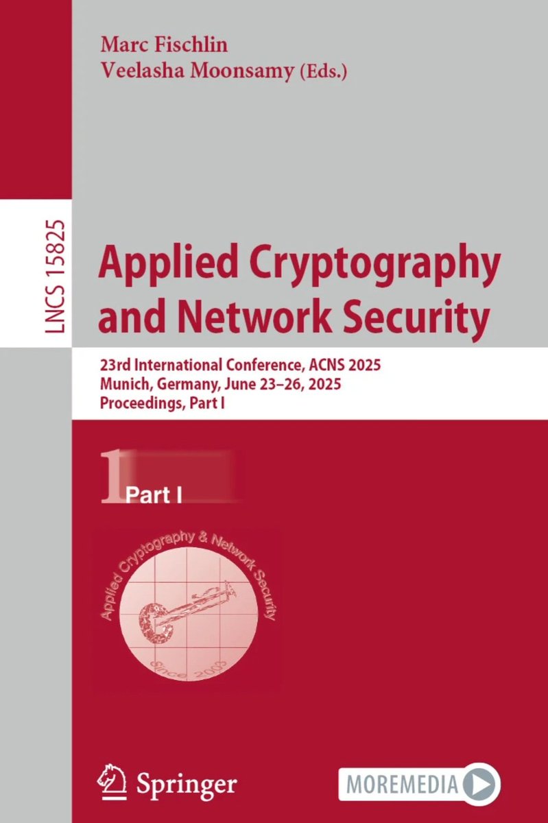 ACNS'25 proceedings are available for free access.
acns2025.fordaysec.de/program-2025/
#cybersecurity, #acns, #proceedings, #lncs