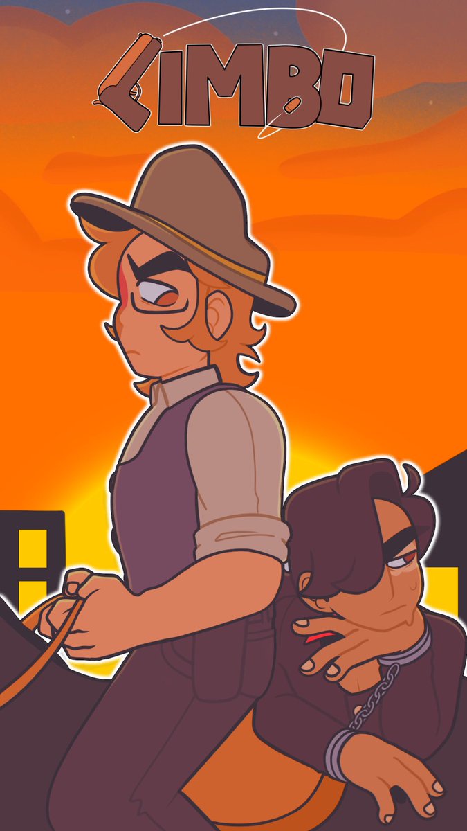 corrpuption's tweet image. a couple of our promo posters for LIMBO ! very normal cowboy behavior going on here 👢🌈
#Indieanimation