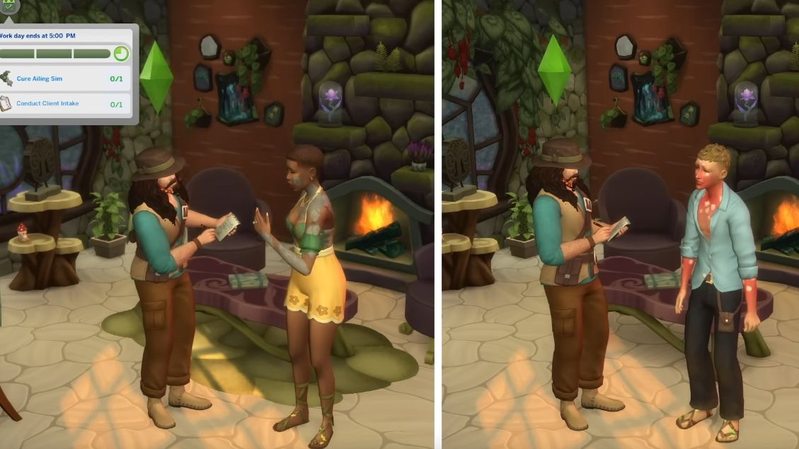 NOTICIAS 🚨 En el tráiler de jugabilidad de la próxima Expansión, Naturaleza Encantada 🍃, también se pudo ver un poco más de la habilidad y profesión de boticario:

- Podrán recibir a otros clientes con dolencias en su casa
- Tendrán la posibilidad de darles distintos remedios o