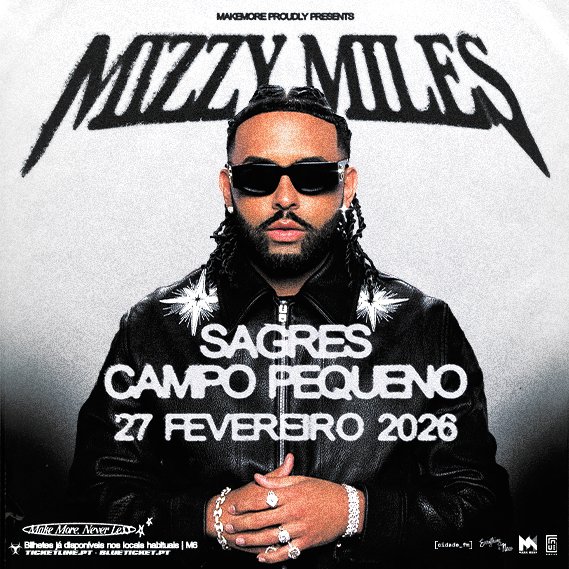 Mizzy Miles - 27 Fevereiro 2026 
Sagres Campo pequeno

#mizzymiles #sagrescampopequeno