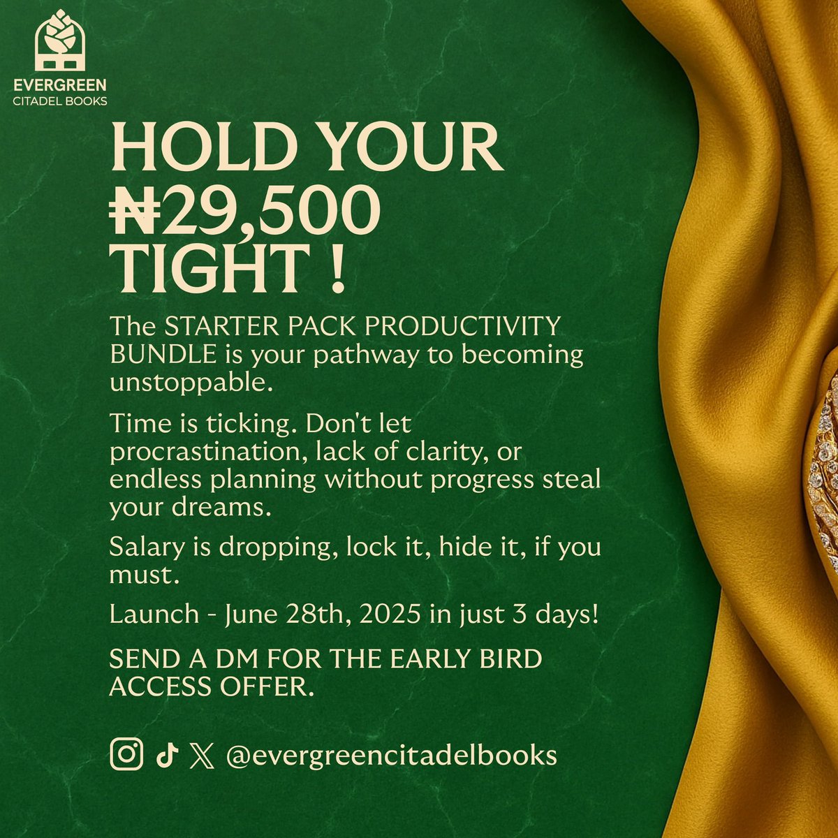 We are officially 3 Days away from Launch Day 💃 Send me a DM to join the waitlist and access the early bird slots.