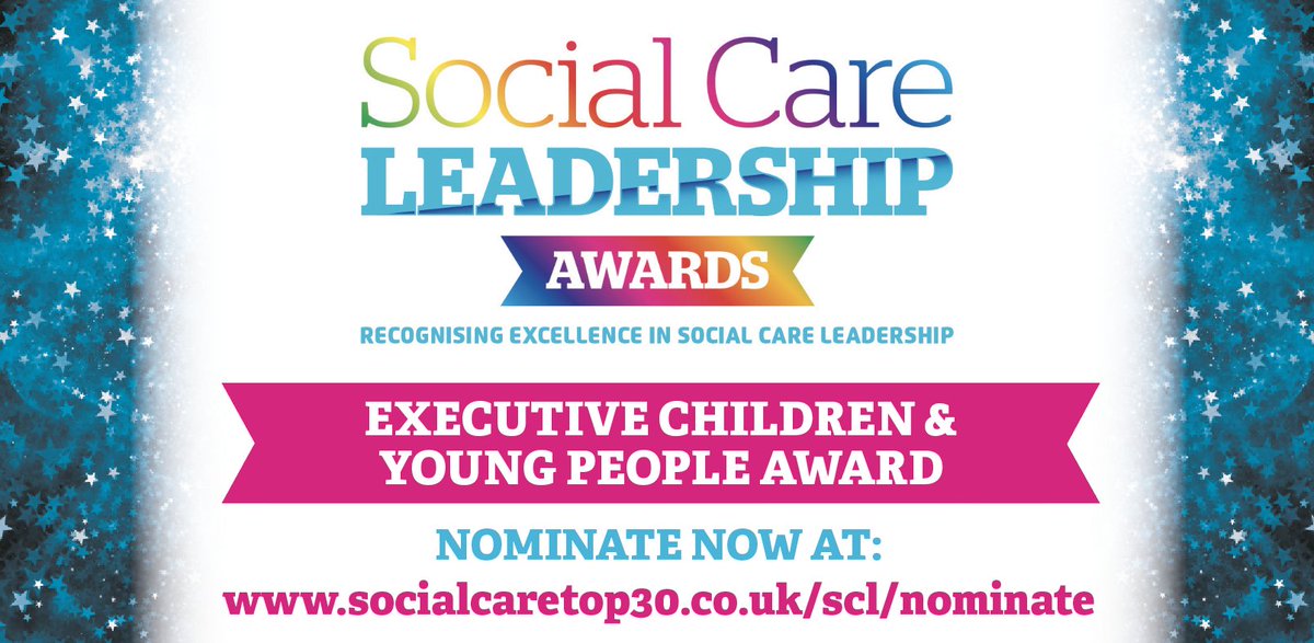 THE EXECUTIVE CHILDREN &amp; YOUNG PEOPLE LEADER

Know an exceptional care leader dedicated to children, young people, or families?

Nominate here 👉 bit.ly/45N8Mdr
#SocialCareTop30