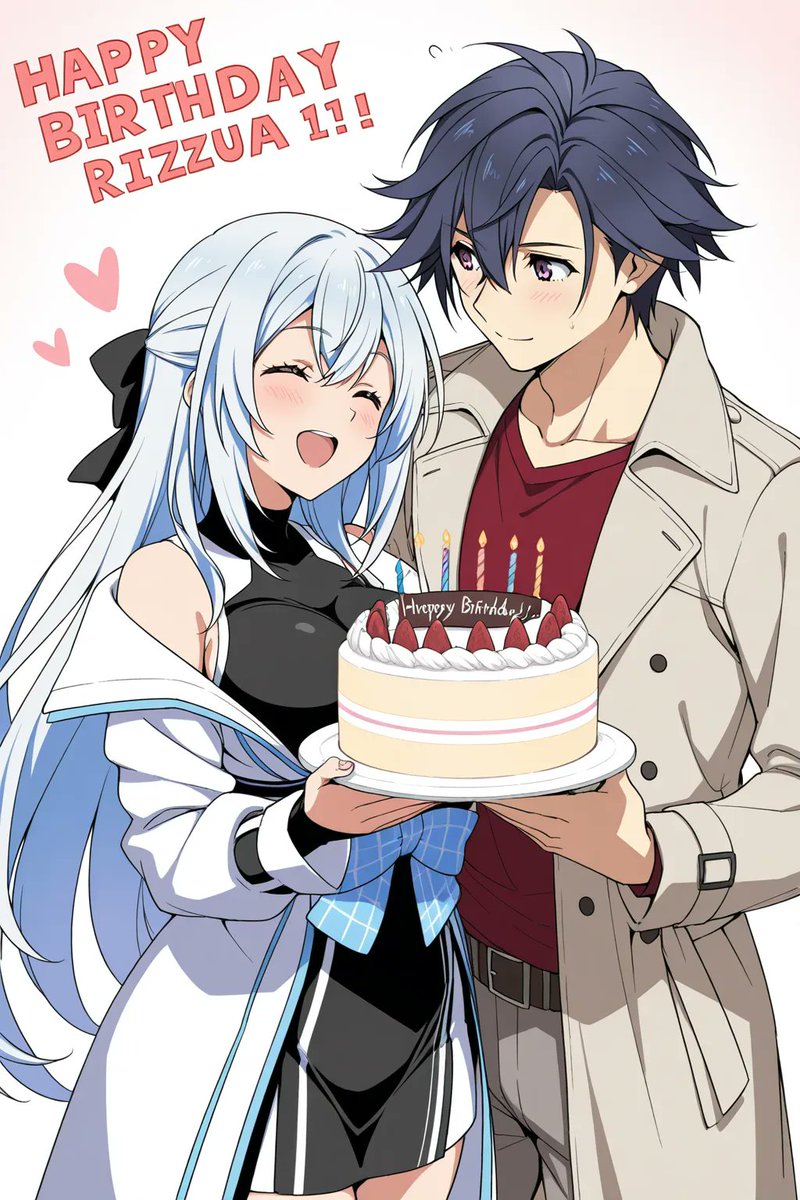 今天是生日！运用我新学到的技术特别纪念一下，图送给所有朋友们，愿你们生日的时候可以用到！今年并没有轨迹的新作，也许新消息会在9月后，期待来年界2中再次见到黎恩和静奈！