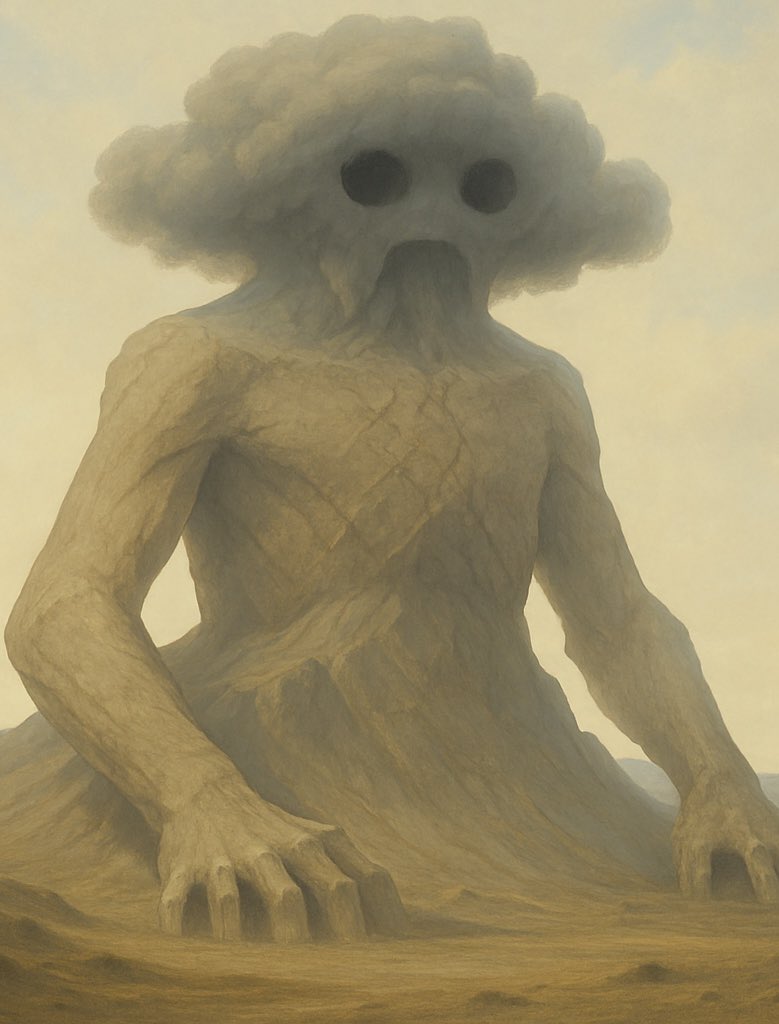 TimeMasquerade's tweet image. My latest mythic creation: Vol’Maruun.
A mountain that demands to be split to allow passage. Any attempt to climb or go around is repelled—with brutality.

But how does one split a mountain?

#myth #scifibook #fantasy #booktok