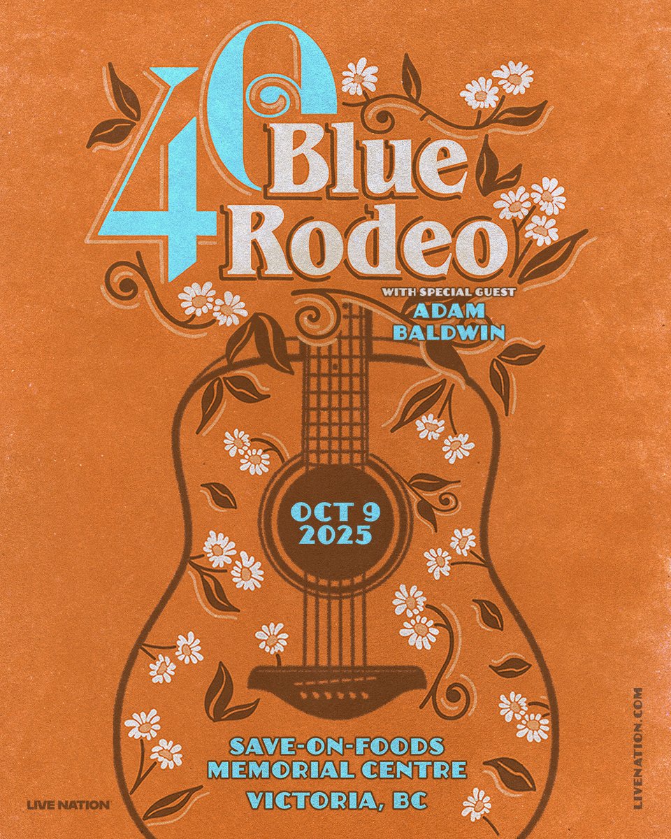 SOFMC (@sofmcvic) on Twitter photo π₯³ πΈ <a href="/BlueRodeo/">Blue Rodeo</a> is turning 40 (but still rocks like they're 20)!
And the great news? Victoria is one of their 40th anniversary tour spots π. See you at SOFMC with special guest <a href="/AdamaBaldwin/">Adam Baldwin</a>, October 9, 2025.
ποΈ Get your tickets before its too late: bit.ly/3T5S9lo π₯³ πΈ <a href="/BlueRodeo/">Blue Rodeo</a> is turning 40 (but still rocks like they're 20)!
And the great news? Victoria is one of their 40th anniversary tour spots π. See you at SOFMC with special guest <a href="/AdamaBaldwin/">Adam Baldwin</a>, October 9, 2025.
ποΈ Get your tickets before its too late: bit.ly/3T5S9lo