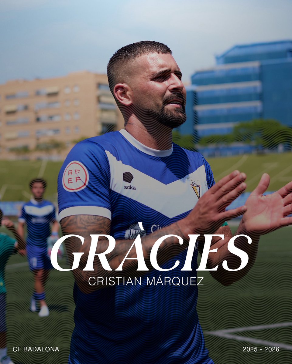 ❌ BAIXA | Cristian Márquez i el CF Badalona separen els seus camins.

Moltes gràcies pels més de 150 partits defensant aquest escut, Cristian!