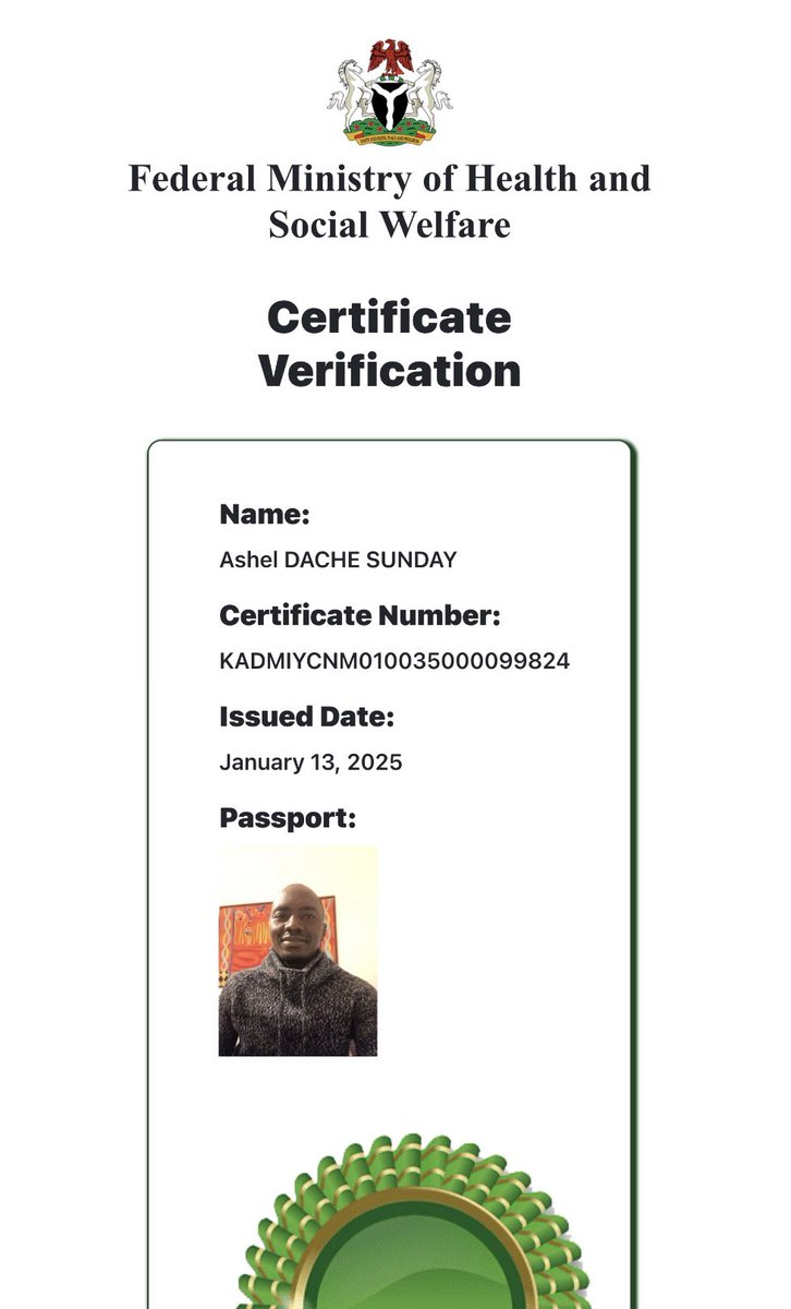 I want to say officially I am a certified trainer by the federal ministry of health Nigeria #FMOH and the @ANRIN World Bank project on #maternal #infant and young #child #feeding. Also #adelescent and #elderly. Thanks the project manager #ANRIN Kaduna  <a href="/UNICEF/">UNICEF</a> l @who #nutrition