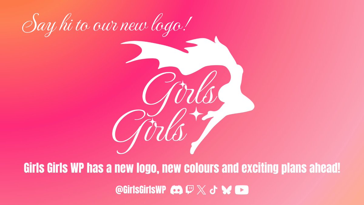📢 We’ve got something super exciting to share - GirlsGirlsWP has a brand new logo and branding✨

As our community continues to grow and evolve, we wanted a visual identity that captures our energy, creativity, and commitment to uplifting women in the gaming world💫
GirlsGirlsWP