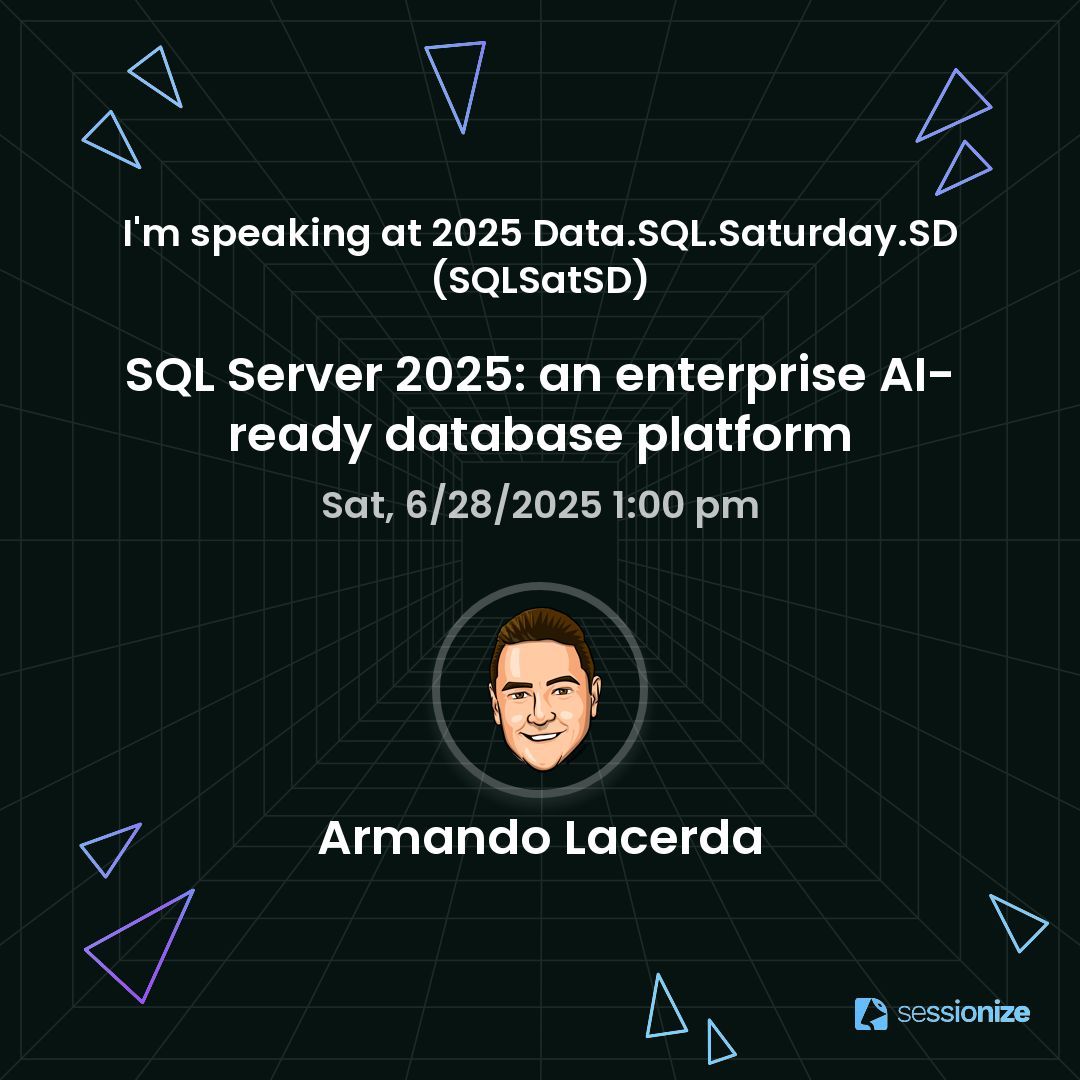 SQLSaturdaySD tweet media