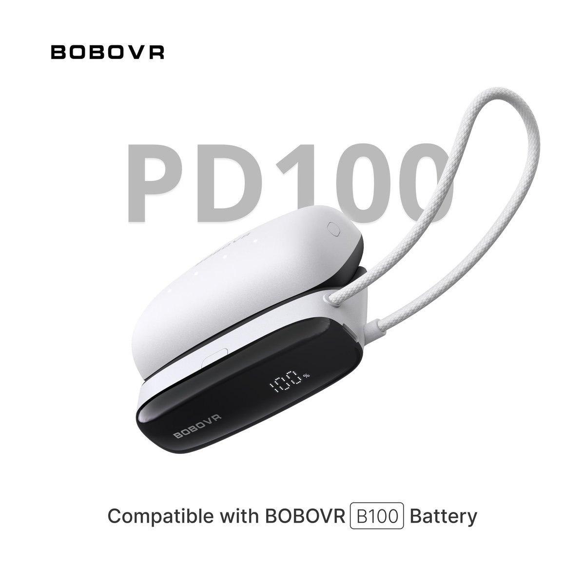 bobovr_official's tweet image. ONE MORE THING！！

From its inception, the B100 battery module incorporated forward-looking design for upward compatibility with future BOBOVR products. We recognized that powering only headstraps underutilizes its potential.
As B100’s hot-swap tech has conditioned users to…