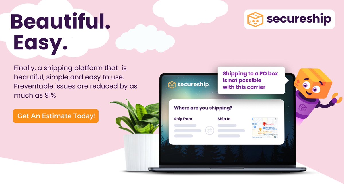 Your shipping journey just got a whole lot easier! Secureship.ca is your destination for beautiful, easy shipping in #Canada. 

Say hello to simplicity and wave goodbye to preventable issues. 

Get an estimate and transform your shipping today! ✨ 

#EasyShipping