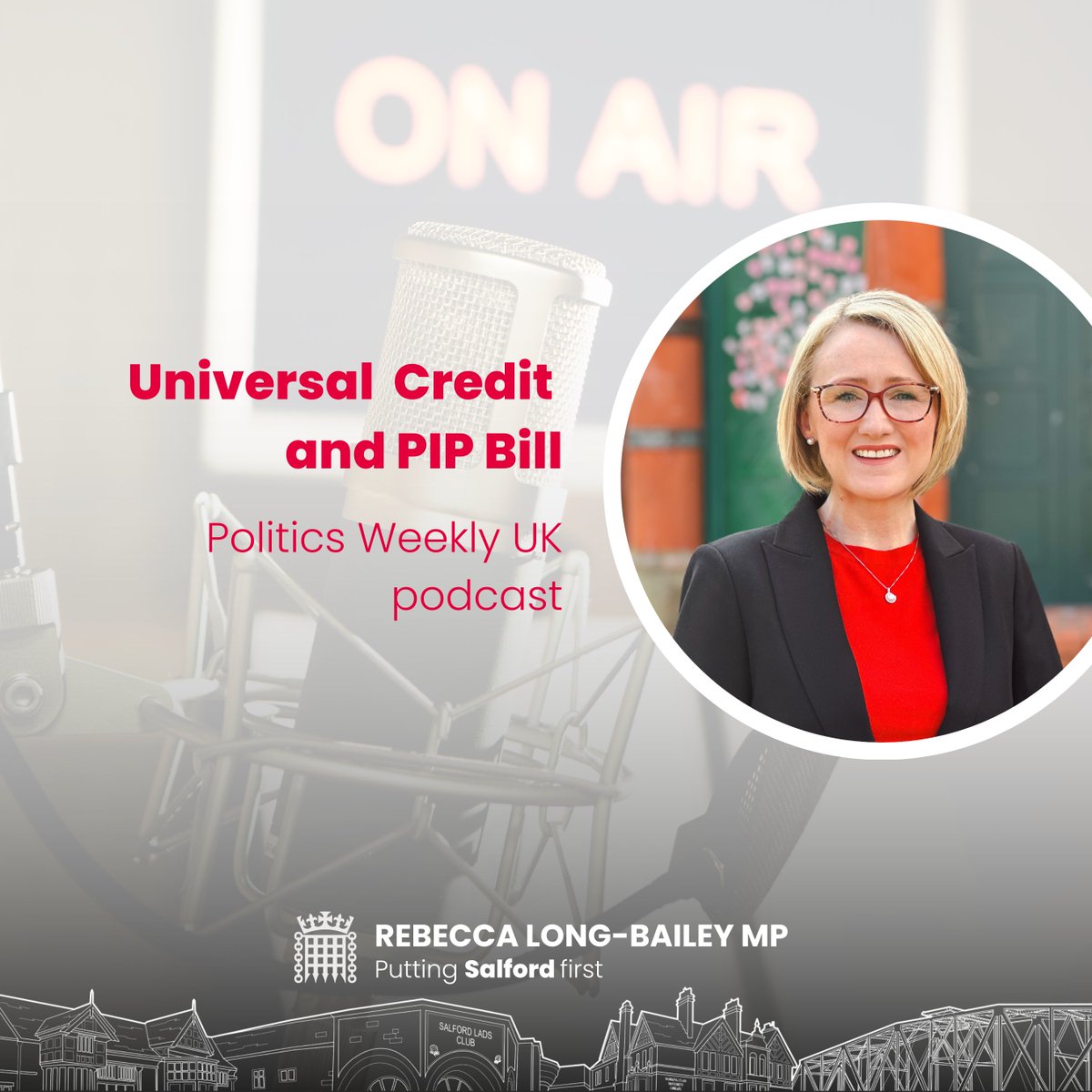 Rebecca Long-Bailey (@rlong_bailey) on Twitter photo I spoke to the <a href="/guardian/">The Guardian</a>’s @KiranStacey on the Politics Weekly UK podcast about the Universal Credit & PIP Bill. 100+ MPs now oppose it. These cuts could push 400,000 more into poverty—incl. 50,000 children. We must scrap them.
🎧 Listen: tinyurl.com/UCPIP I spoke to the <a href="/guardian/">The Guardian</a>’s @KiranStacey on the Politics Weekly UK podcast about the Universal Credit & PIP Bill. 100+ MPs now oppose it. These cuts could push 400,000 more into poverty—incl. 50,000 children. We must scrap them.
🎧 Listen: tinyurl.com/UCPIP