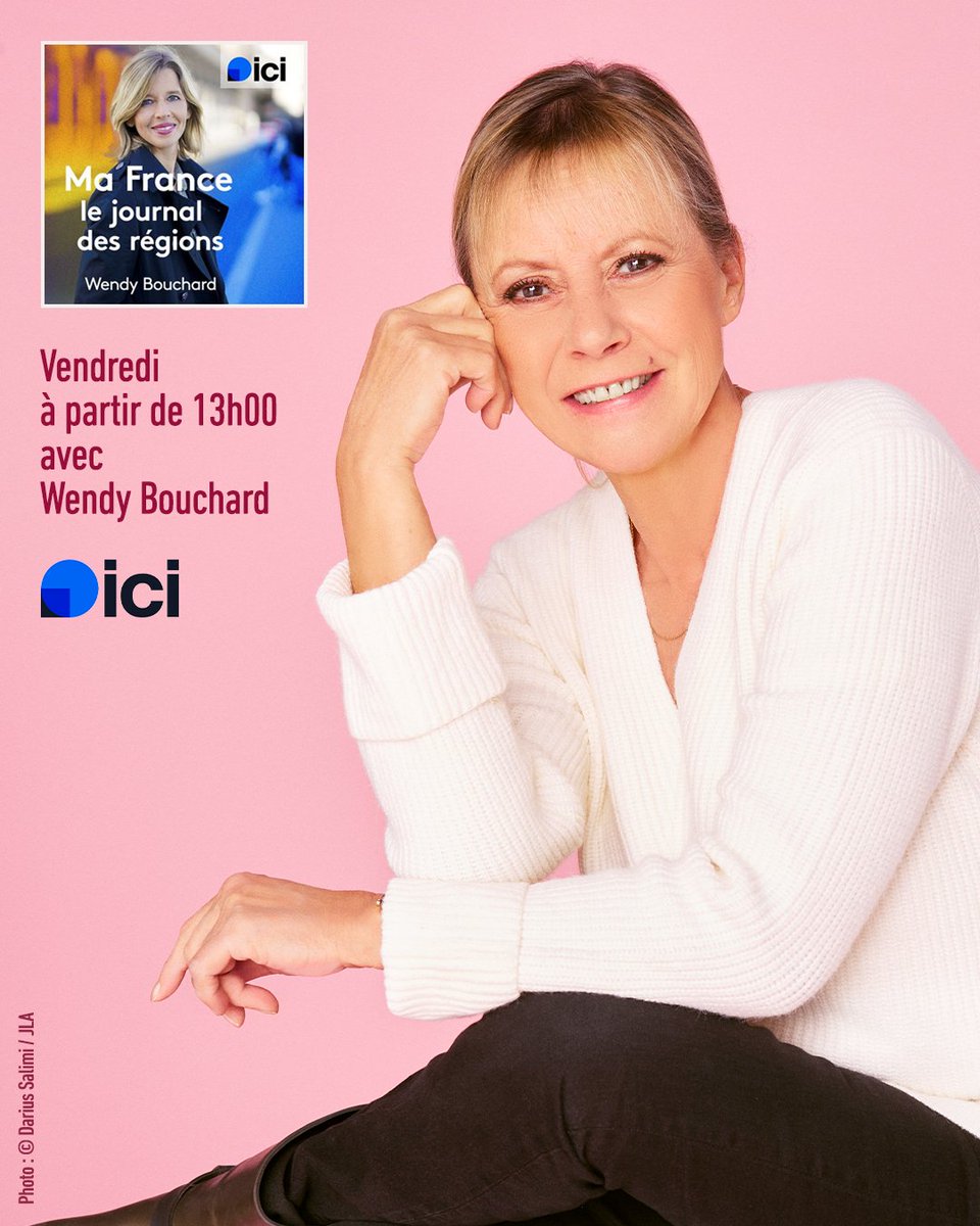 Dorothée sera l'invitée de "Ma France", présentée par <a href="/WendyBouchard/">Wendy Bouchard</a> , ce vendredi à partir de 13h00 sur <a href="/ici_officiel/">ici</a> !