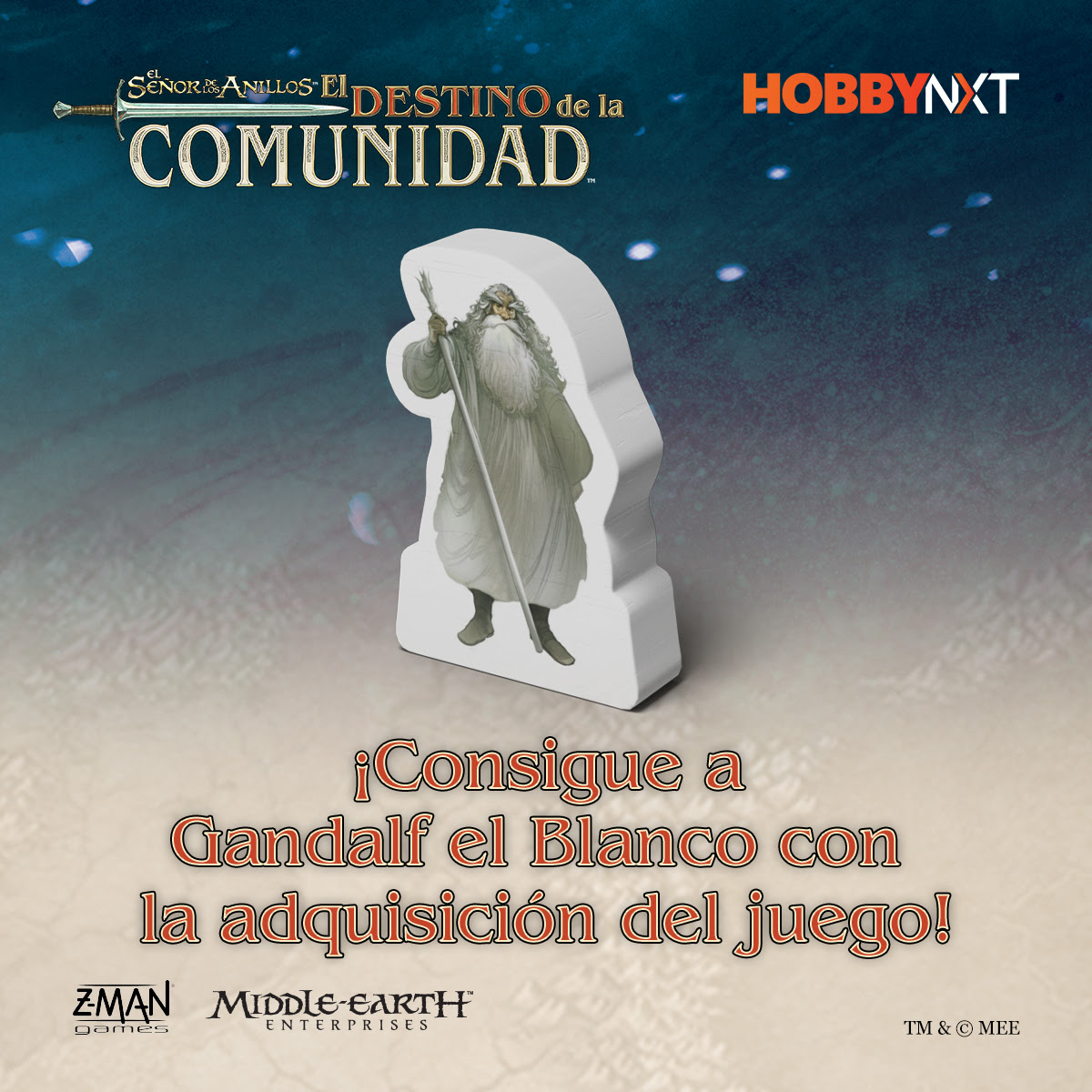 En agosto vuelve a vivir aventuras del universo de Tolkien con el juego "El destino de la comunidad" y llévate una carta y un token exclusivo de Gandalf el blanco.

#hobbynext
