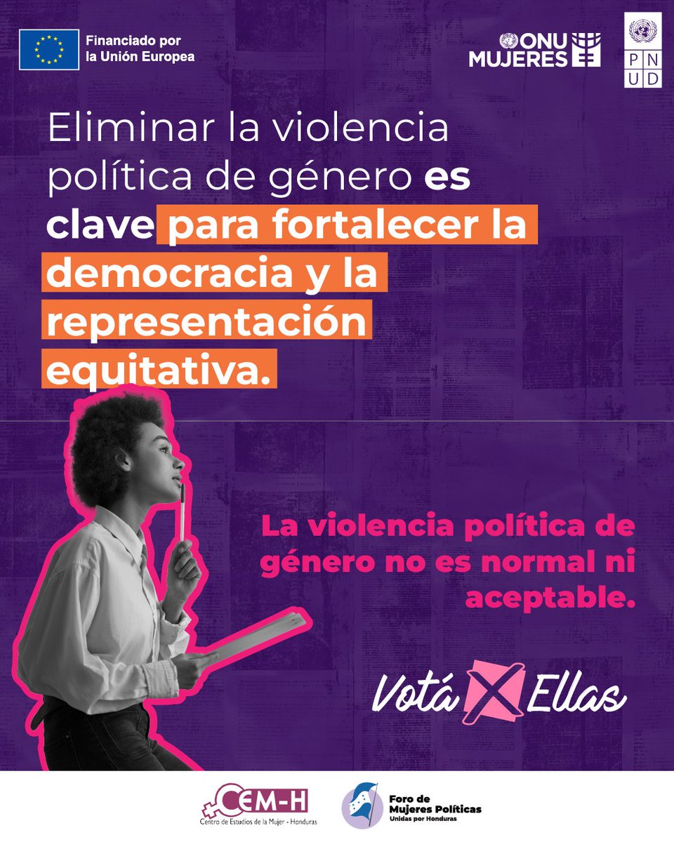 🛑 Todas las personas tienen derecho a participar en la política sin barreras ni violencia de género. 👩‍⚖️

#VotáPorEllas