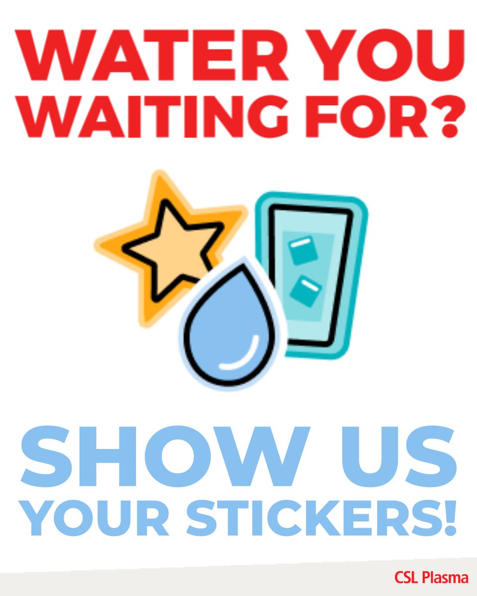 CSLPlasma's tweet image. June is almost over! Did you collect any of our limited edition #SummerHydrationChallenge stickers?! If yes, we want to see them! Post a photo to your story and tag us so we can see all of the #AMAZING places you stuck your stickers!