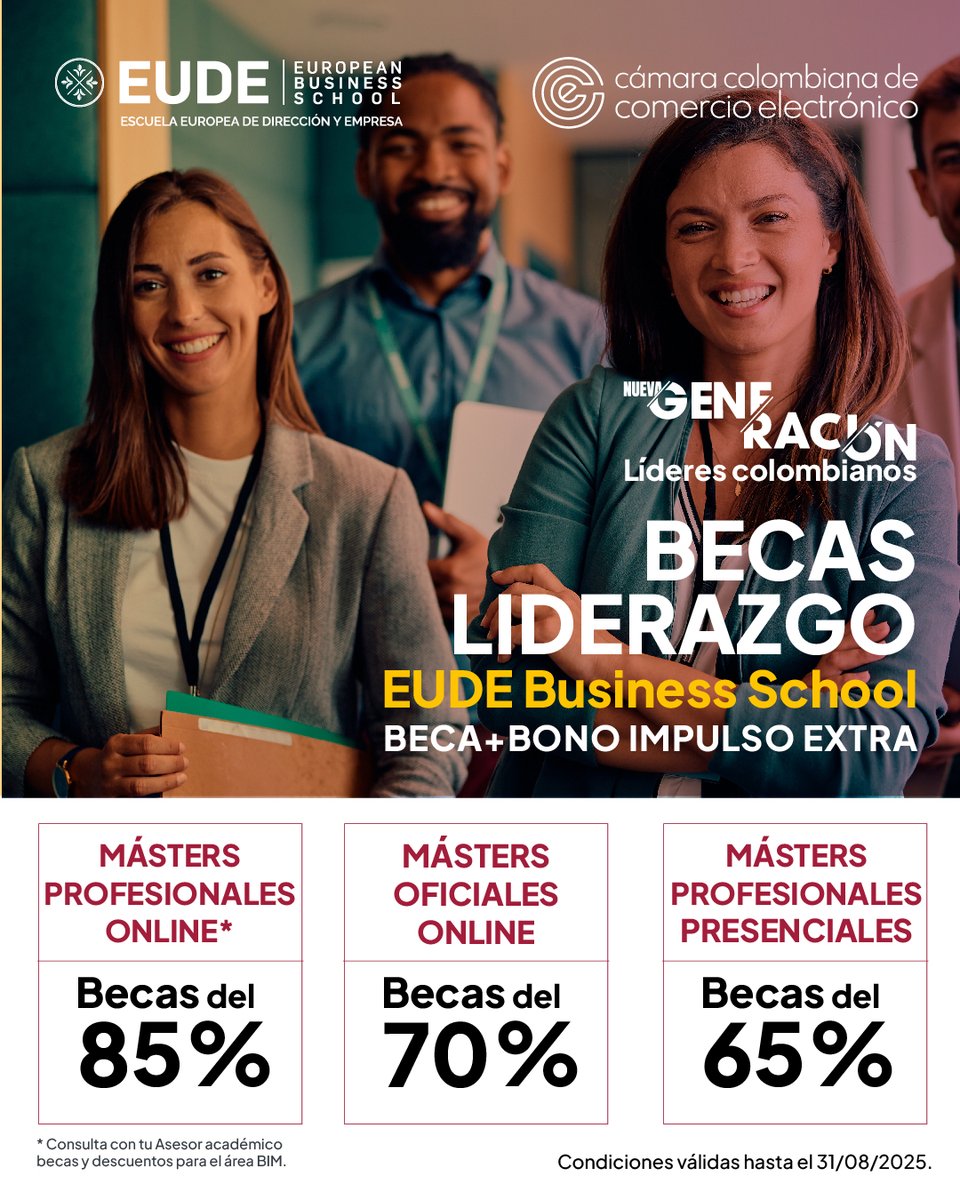 camcoelectronic's tweet image. 💡 Formar líderes es clave para el desarrollo del país.

Por eso, junto a EUDE Business School, traemos formación europea de calidad a Colombia con las #BecasLiderazgo.

Postúlate aquí 👉 hubs.la/Q03tGYfw0