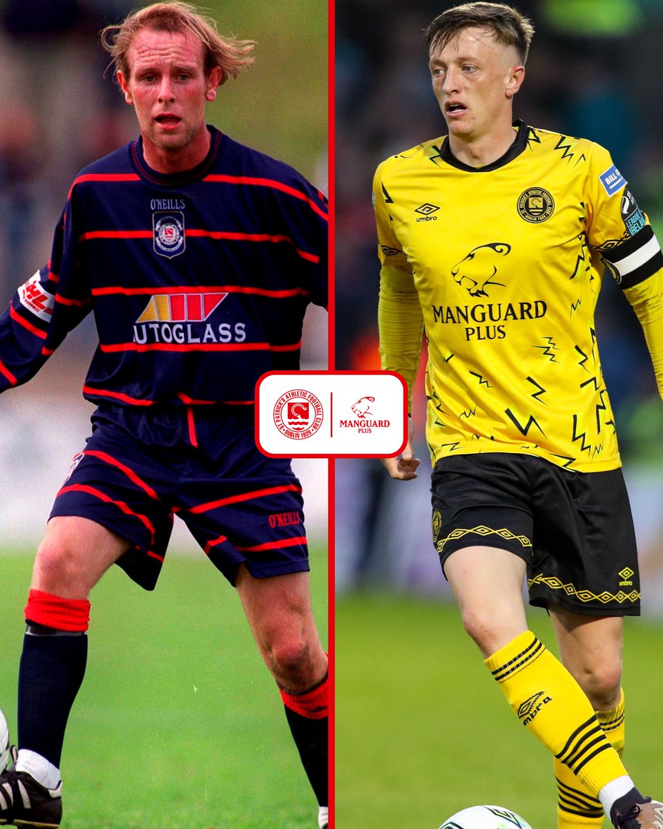 stpatsfc's tweet photo. ⚽️ Ready for our 56th away league match &amp; 111th @LeagueofIreland meeting with Cork City FC tomorrow night 

Thomas Morgan (1999) &amp; Chris Forrester (2023) pictured by @sportsfile in action for The Saints at Turners Cross 📸

 #StPatsFC 🔴⚪️ https://t.co/na2ld4Aail