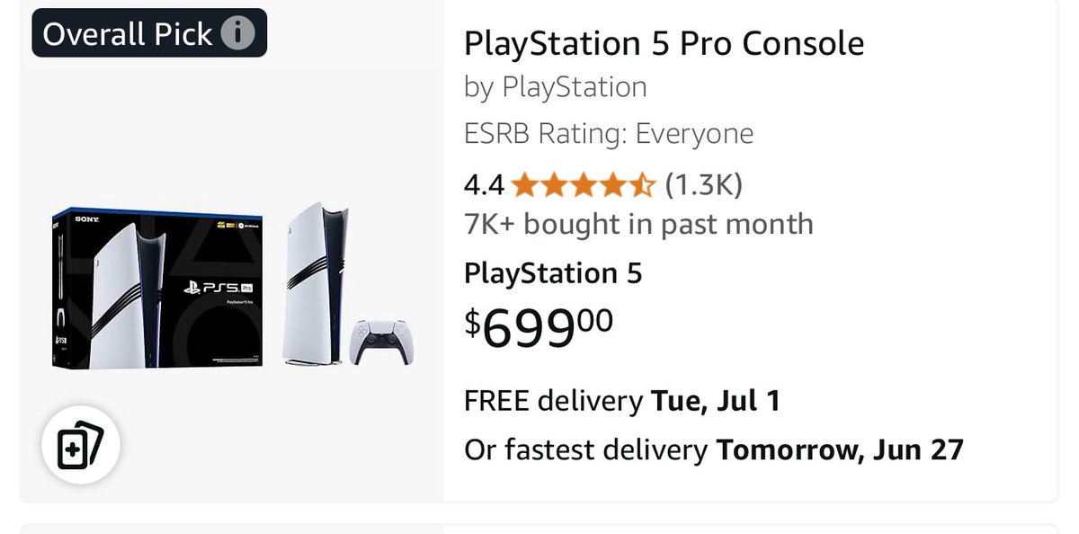 iamimperior's tweet photo. @JPTellsYou Well on Amazon it’s outselling both the series x and s combined. https://t.co/KIApzMNMVI