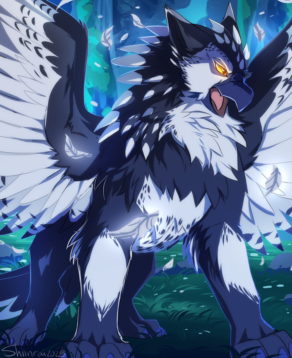 For ResoluteRL! 💜 I haven't drawn a gryphon in a while so this was pretty fun