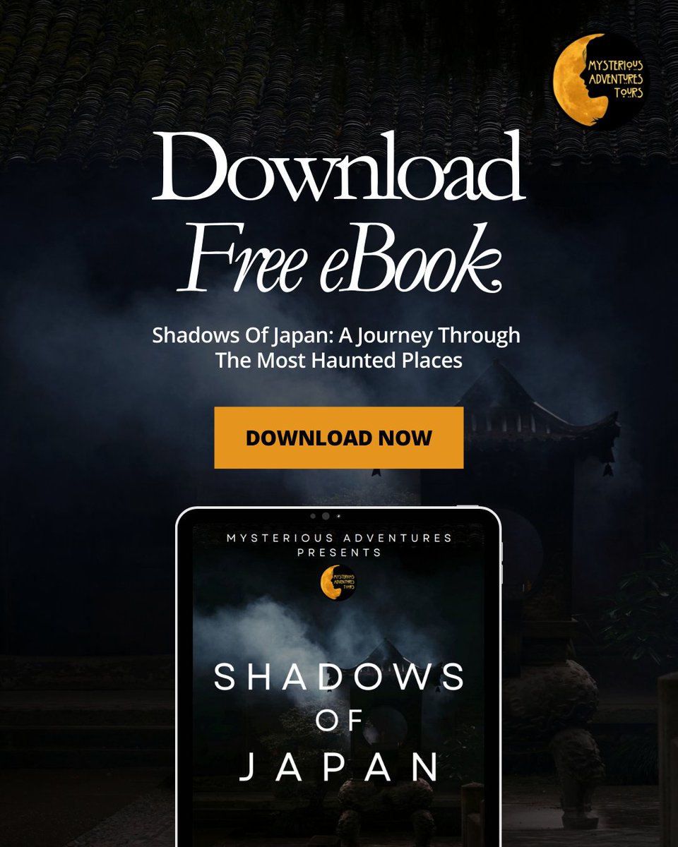 Ghostly forests. Haunted temples. Ancient spirits.👻✨  
Unlock Japan’s supernatural side with our FREE haunted ebook!

DOWNLOAD HERE: zurl.co/WAoii 
#HauntedJapan #FreeEbook #ParanormalTravel #GhostStories