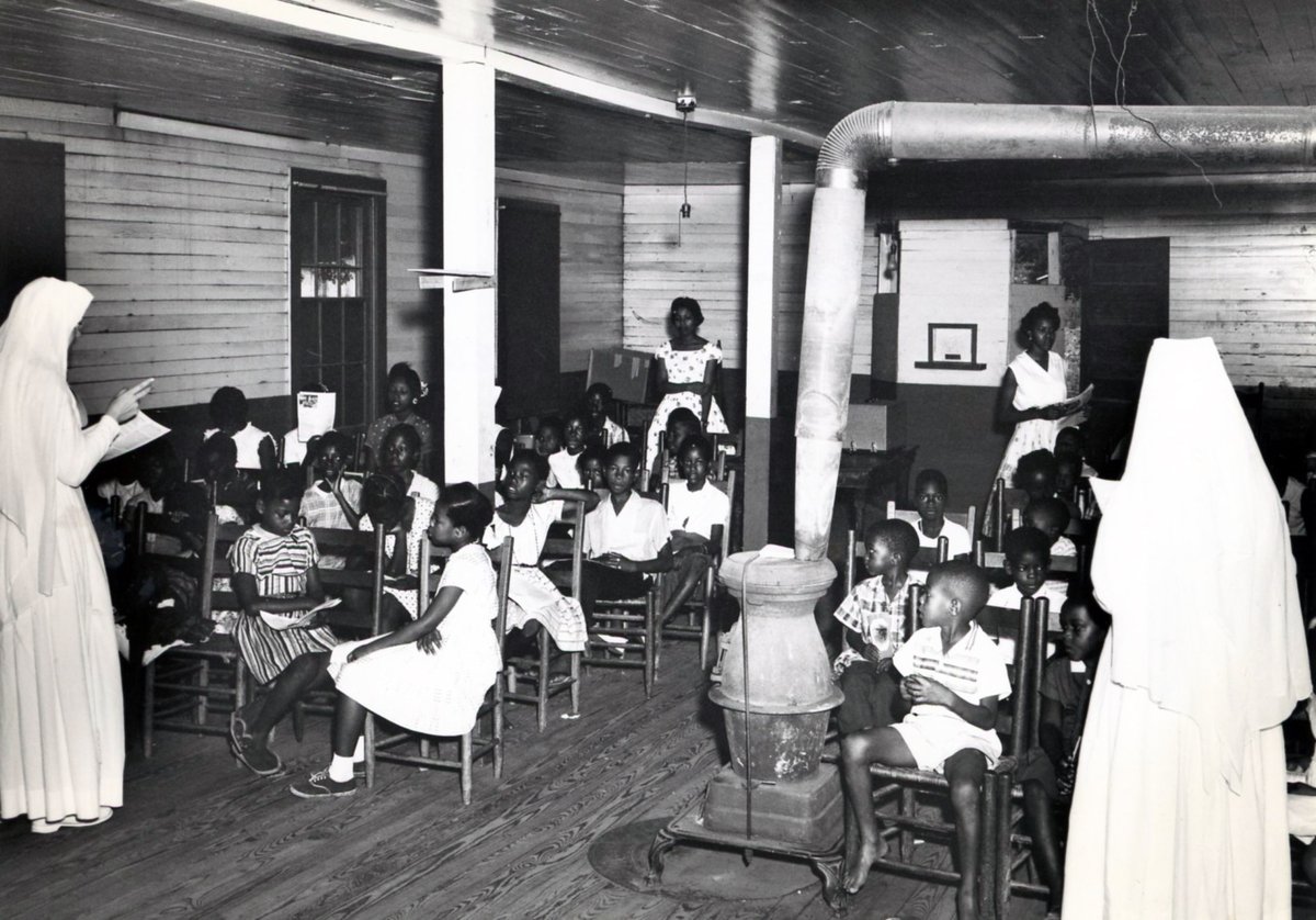 #ThrowbackThursday to this summer school class for farm children living in a rural area near Selma, Alabama, in 1960. Our Sisters taught in the summer program in addition to their work during the academic year at St. Elizabeth's School in Selma. #tbt