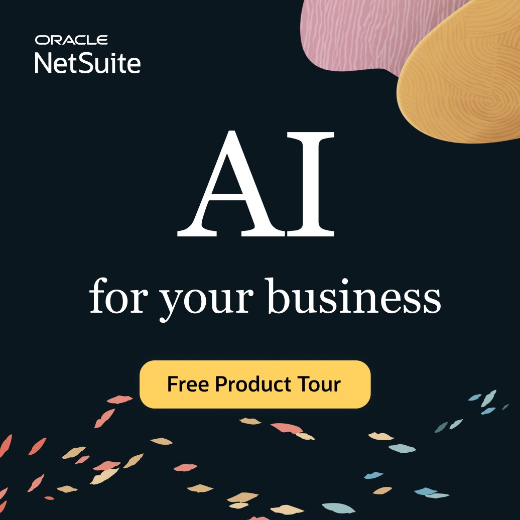NetSuite's tweet photo. Harness the power of NetSuite, the number 1 AI Cloud ERP, to improve forecasting, planning, and customer support. Start driving insightful, profit-driving recommendations for your business today.