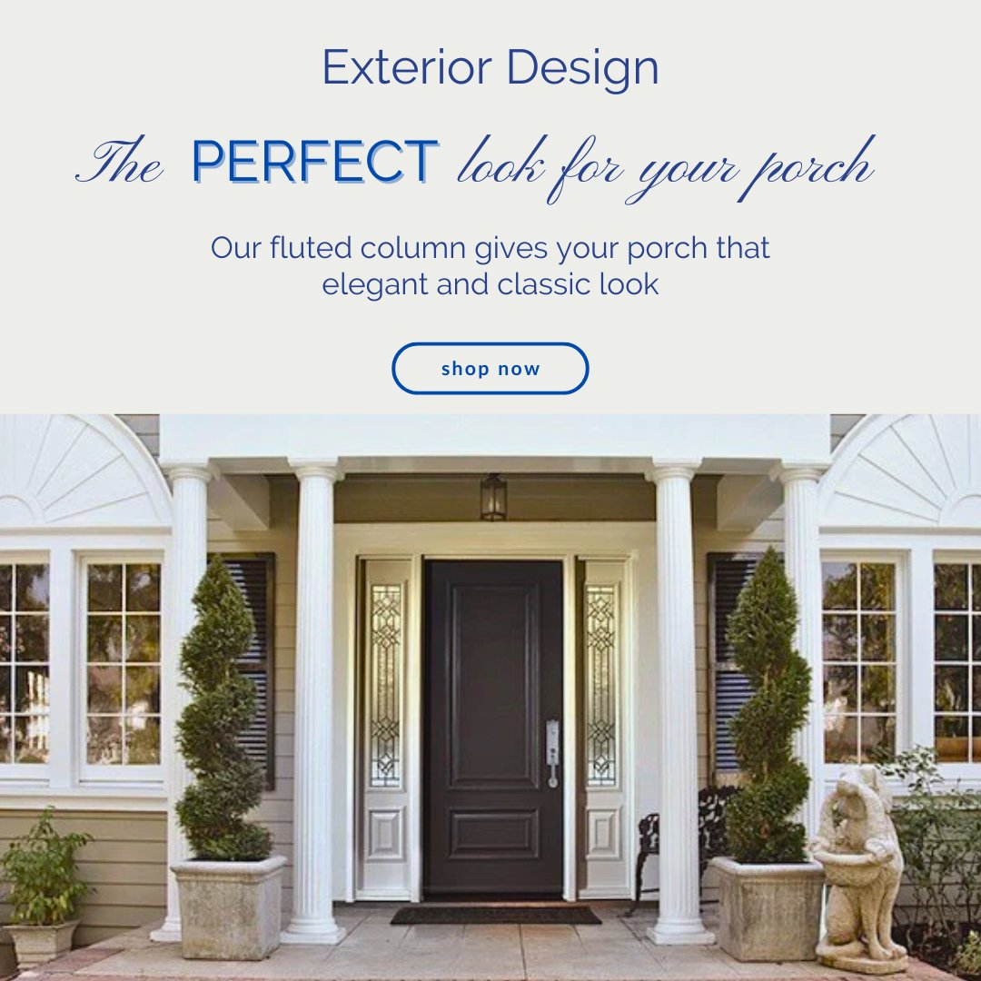 Elite_Trimworks's tweet photo. 8" Fluted Tapered FRP Columns with a classic Tuscan Capital and Base: perfect for exterior porch design. They are weatherproof, dent-resistant, maintenance-free, and can handle up to 12,000 lbs.
#FRPColumns #PorchDesign #ColumnDesign #FiberglassColumns #LoadBearing #DesignBuild https://t.co/noPPtd2lQa
