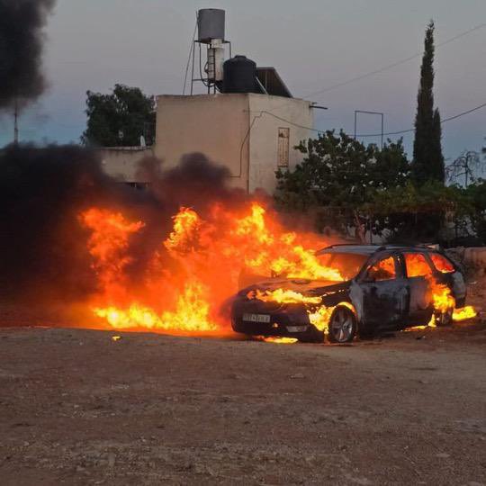 GermanRepRama's tweet image. Extremly worried about yet again malicious outbreaks of settler violence: yesterday in Kufur Malek and Al Taybeh, today in Turmusaya. This needs to stop immediatley, civilians need to be protected, perpetrators held accountable!
(c) Kufur Malek Village Council