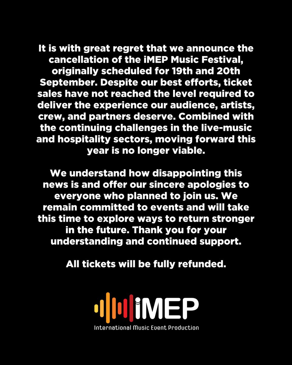 iMEP - International Music Event Production tweet media