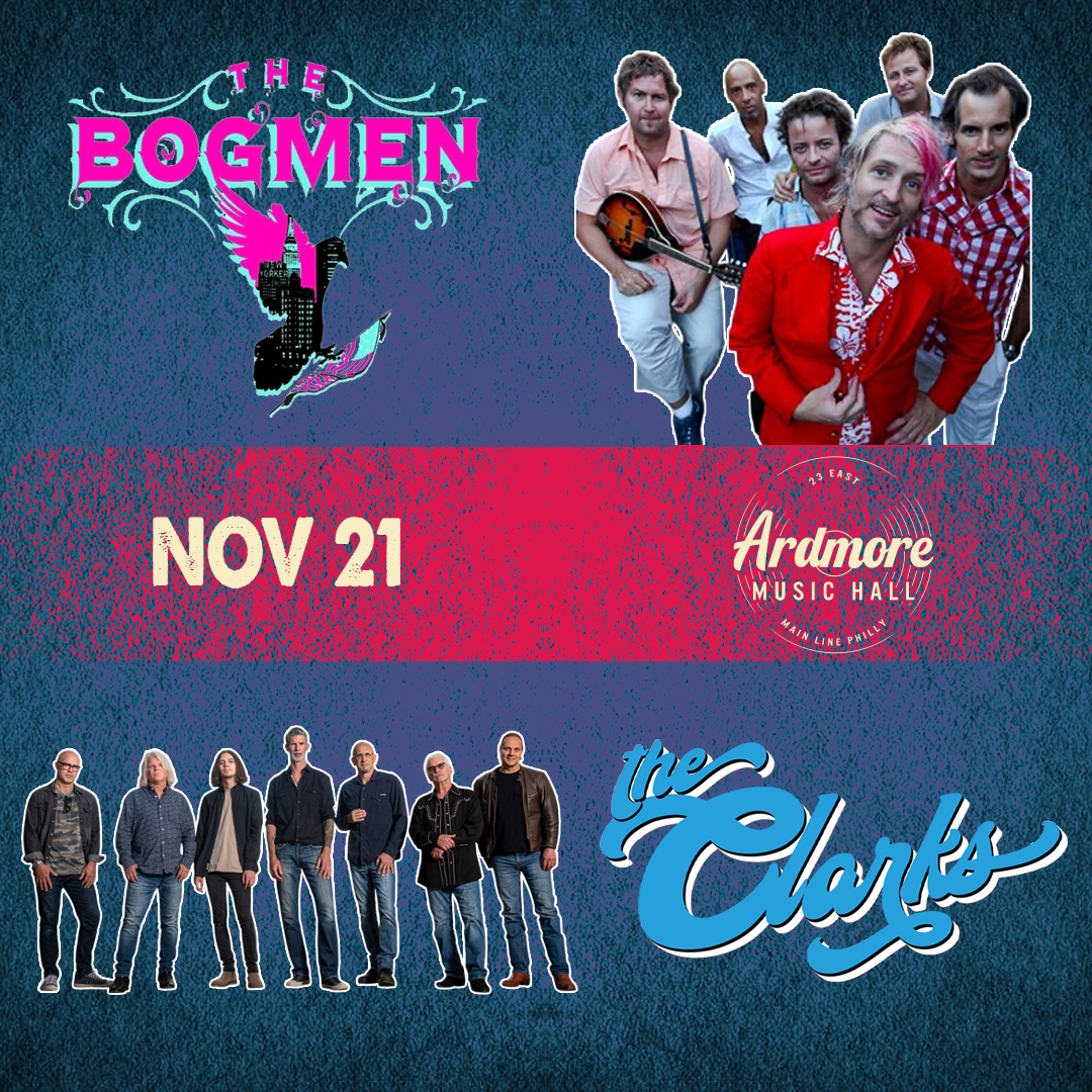 PA rock is in the building! The Bogmen + The Clarks team up for an electric double header on Philly's Main Line on 11/21 🎸🤘

🎟️ tixr.com/pr/social/1484…