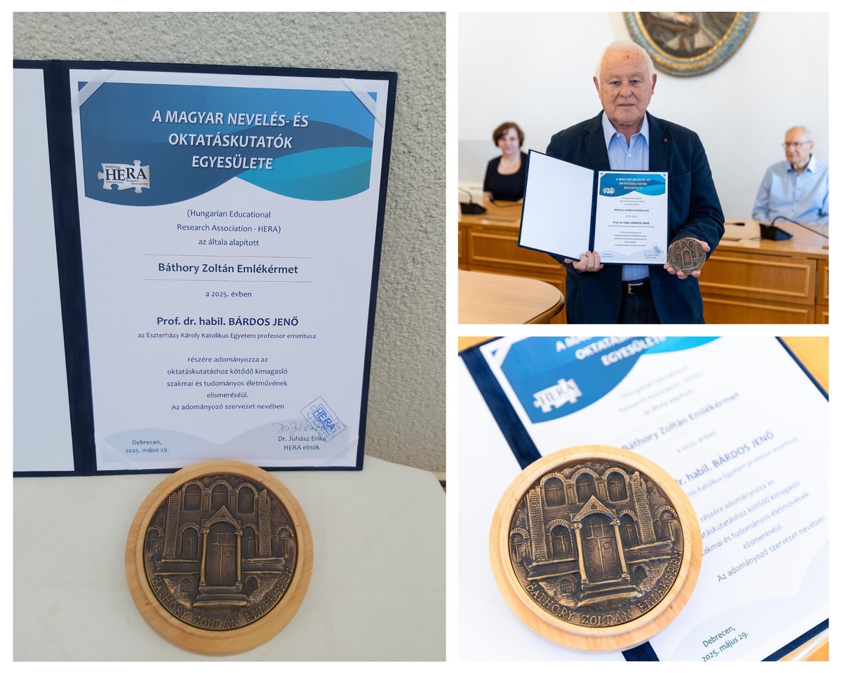 Fulbright Hungary (@fulbrighthu) on Twitter photo Congrats to <a href="/PannonEgyetem/">Pannon Egyetem</a> & <a href="/ekcuhungary/">EszterhĂĄzy KĂĄroly Catholic University</a> Prof. Emeritus JenĆ BĂĄrdos '87 <a href="/RutgersU/">Rutgers University</a> #Fulbright for receiving the BĂĄthory Memorial Medal of Hungarian Educational Research Association (HEAR) at the Hungarian Conference of Educational Researchers (HuCER) in Debrecen. Congrats to <a href="/PannonEgyetem/">Pannon Egyetem</a> & <a href="/ekcuhungary/">EszterhĂĄzy KĂĄroly Catholic University</a> Prof. Emeritus JenĆ BĂĄrdos '87 <a href="/RutgersU/">Rutgers University</a> #Fulbright for receiving the BĂĄthory Memorial Medal of Hungarian Educational Research Association (HEAR) at the Hungarian Conference of Educational Researchers (HuCER) in Debrecen.