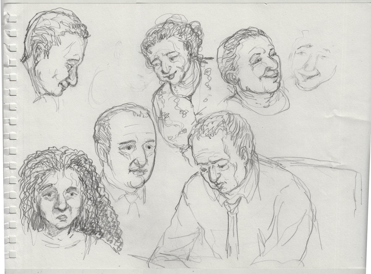 DanMazurComics's tweet photo. WILL EISNER: A COMICS BIOGRAPHY character design.  Even fewer photos of Will's father Sam than of his mom, so I mostly had to invent. A page of pencil studies of the parents, plus one of Sam and Will drawing in the park -- which is in the book, coming soon from @nbmgraphicnovels https://t.co/bdpPZgOYA6
