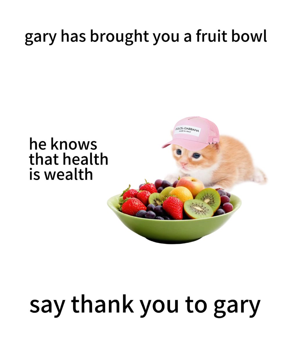 thank you to gary 🍓🍇🥝
