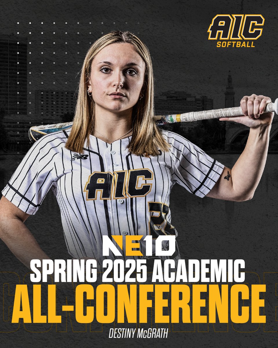 aicathletics's tweet photo. Academic All-Conference📚🐝
Congrats to our four NE10 Spring 2024 Academic All-Conference honorees‼️
#NE10Embrace #AcademicAllConference https://t.co/ABNDIbhIop