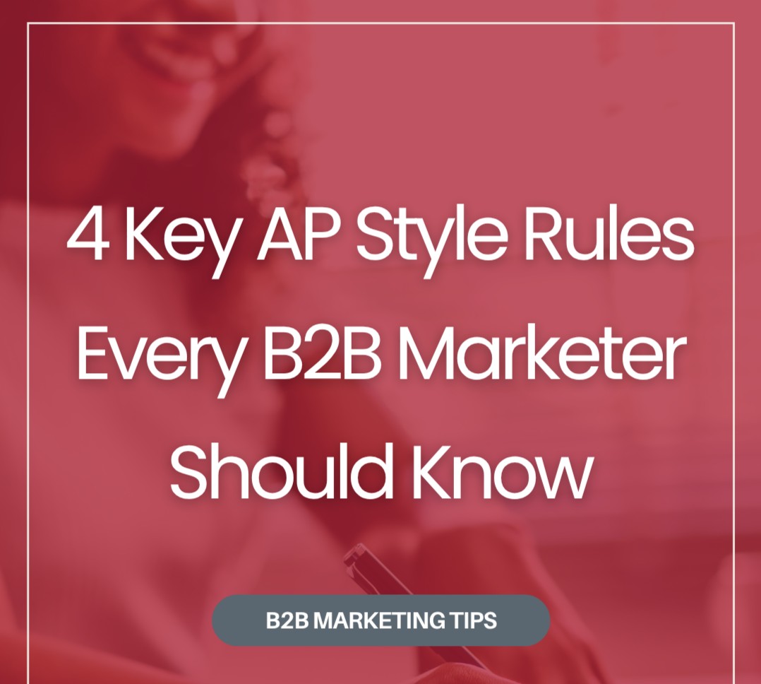 CarabinerComms's tweet image. ✏️ AP Style isn’t just for journalists—it’s also an essential tool for B2B marketers aiming for clarity and professionalism in written communications.

Learn four key AP Style rules every B2B marketer should follow → bit.ly/3HQKEN7 

#APStyle #ContentTips #B2BMarketing
