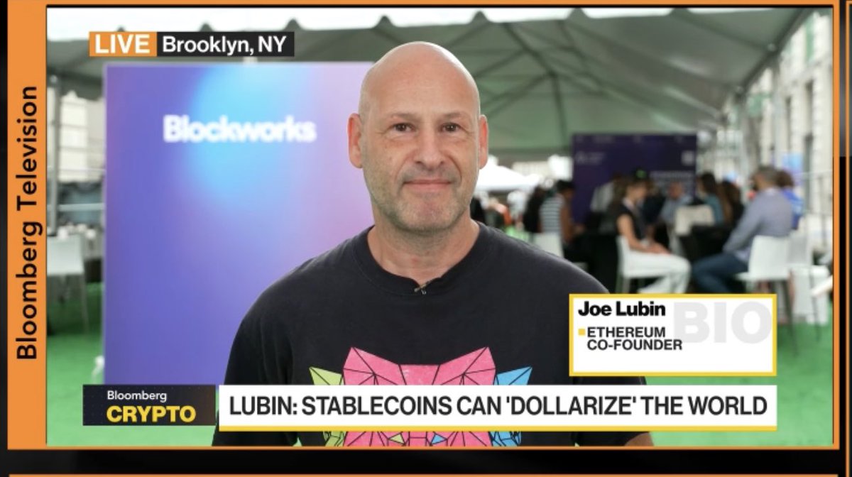 Consensys.eth (@consensys) on Twitter photo . <a href="/ethereumJoseph/">Joseph Lubin</a> is live now on Bloomberg Crypto! 
Tune in here: bloomberg.com/live/us . <a href="/ethereumJoseph/">Joseph Lubin</a> is live now on Bloomberg Crypto! 
Tune in here: bloomberg.com/live/us