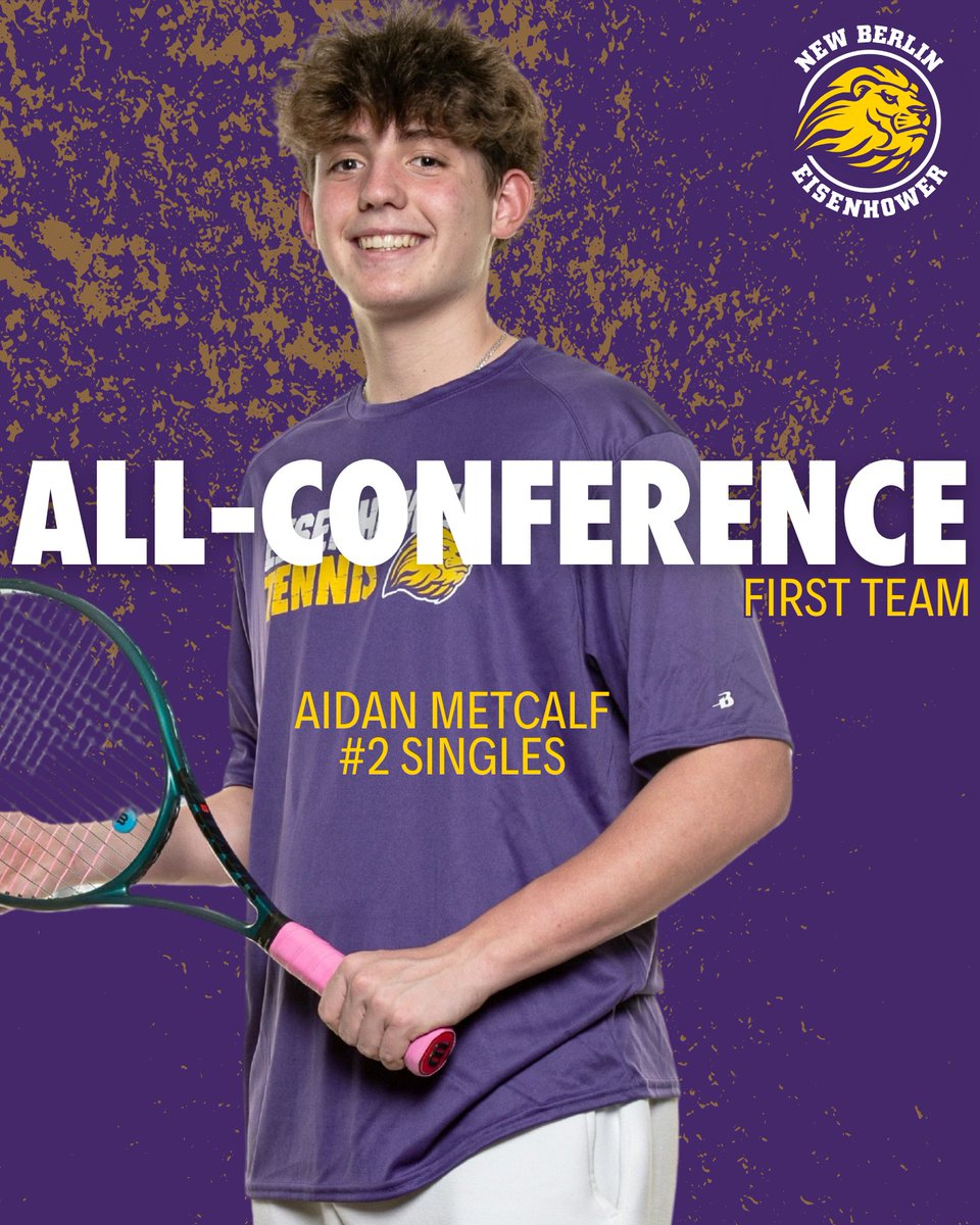 Congrats to Aidan Metcalf for earning 1st Team All-Conference at #2 singles!