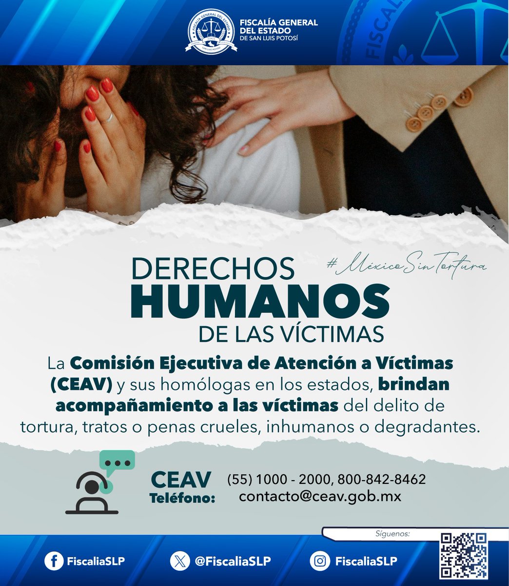 La campaña nacional “México sin tortura 2025” busca prevenir este grave delito y violación a los derechos humanos, promoviendo una cultura de respeto, dignidad y justicia para todas las personas.