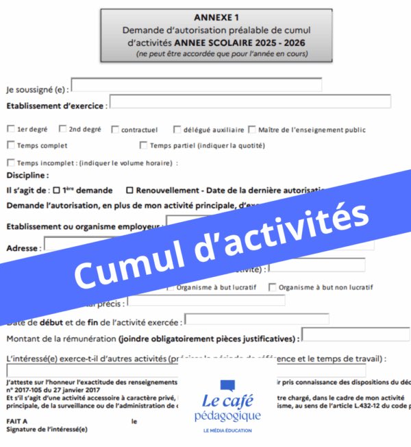 cafepedagogique's tweet image. Comment augmenter le pouvoir d’achat des enseignant.es sans dégeler le point d’indice ? L’étau pourrait se desserrer autour du cumul d’activités : cafepedagogique.net/2025/06/26/cum…
