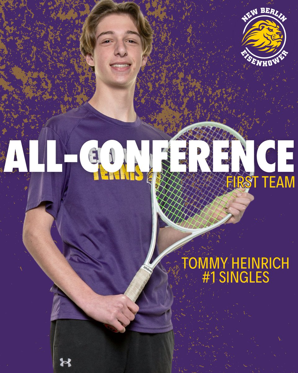 Congrats to Tommy Heinrich for earning 1st Team All-Conference at #1 singles!