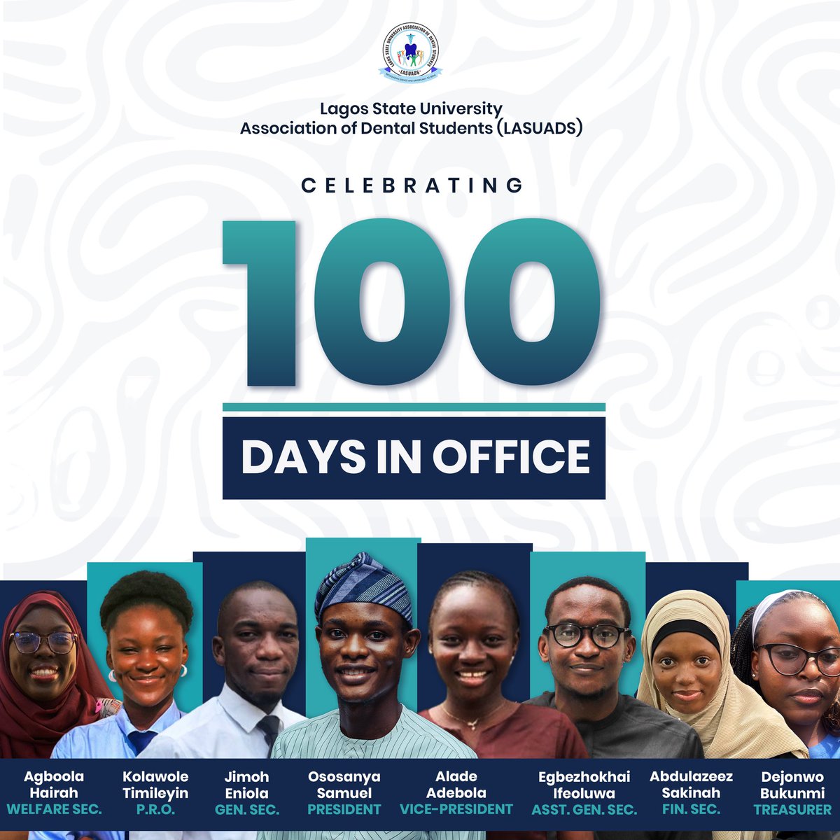 Lasuads1's tweet photo. 💯 100 days of service, impact & teamwork!
From vision to action, we’ve stayed committed to every LASU dental student.
Grateful for the journey so far — and we’re just getting started! 🦷💙
#LASUADS100Days #LeadershipInAction #LASUCOM #DentalExcellence
#lasucom #nads https://t.co/SWZrN6MzpX