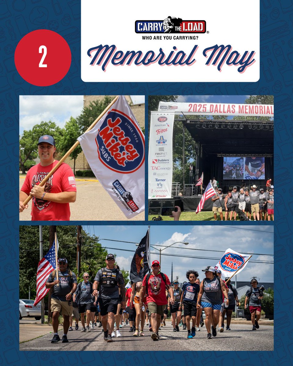 CarryTheLoad's tweet image. Jersey Mike’s continues to amaze us! They raised over $445,000 for #CarryTheLoad during their Month of Giving and sponsored #MemorialMay, including the sponsorship of TWO scholarships for children of fallen heroes. Congrats to our winners and thank you @jerseymikes!