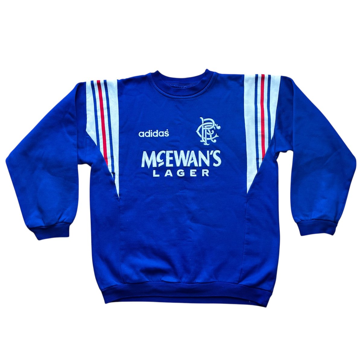 1996-97 Rangers football adidas sweatshirt jumper vintage #rangers #classicfootballshirts #glasgowrangers #watp #rfc #football