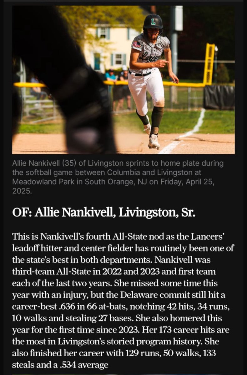 Livingston HS Varsity Softball (@softballlivhs) on Twitter photo ๐ฅAll State First Team ๐ฅ<a href="/AllieNank2025/">Allie Nankivell</a> โฆ what a way to end your high school career๐๐๐<a href="/CoachMatten/">Ian Matten</a> <a href="/nank226/">David Nankivell</a> ๐ฅAll State First Team ๐ฅ<a href="/AllieNank2025/">Allie Nankivell</a> โฆ what a way to end your high school career๐๐๐<a href="/CoachMatten/">Ian Matten</a> <a href="/nank226/">David Nankivell</a>