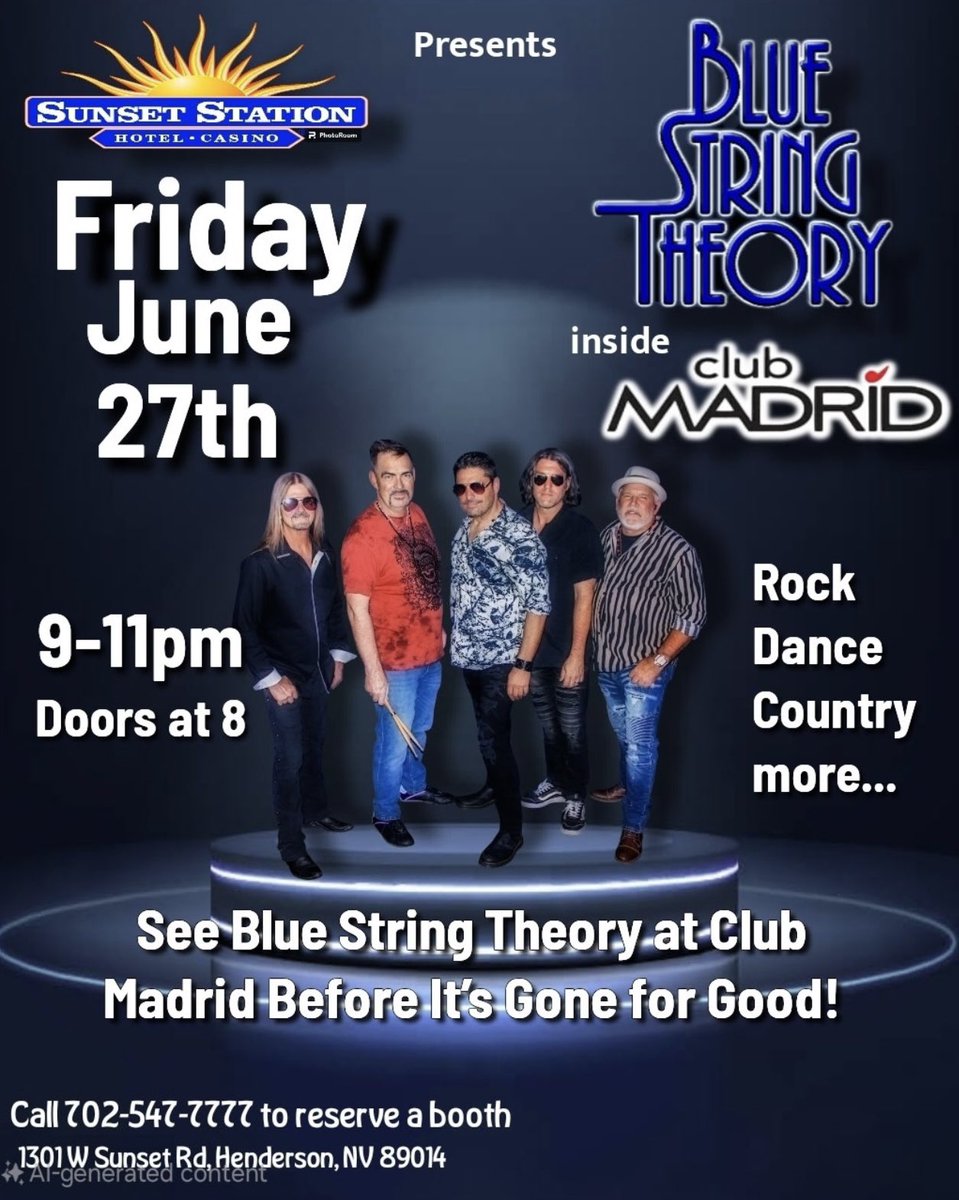 BrianStevens49's tweet photo. Tomorrow night - final show at @ClubMadrid! https://t.co/0Ku9iOFrTk