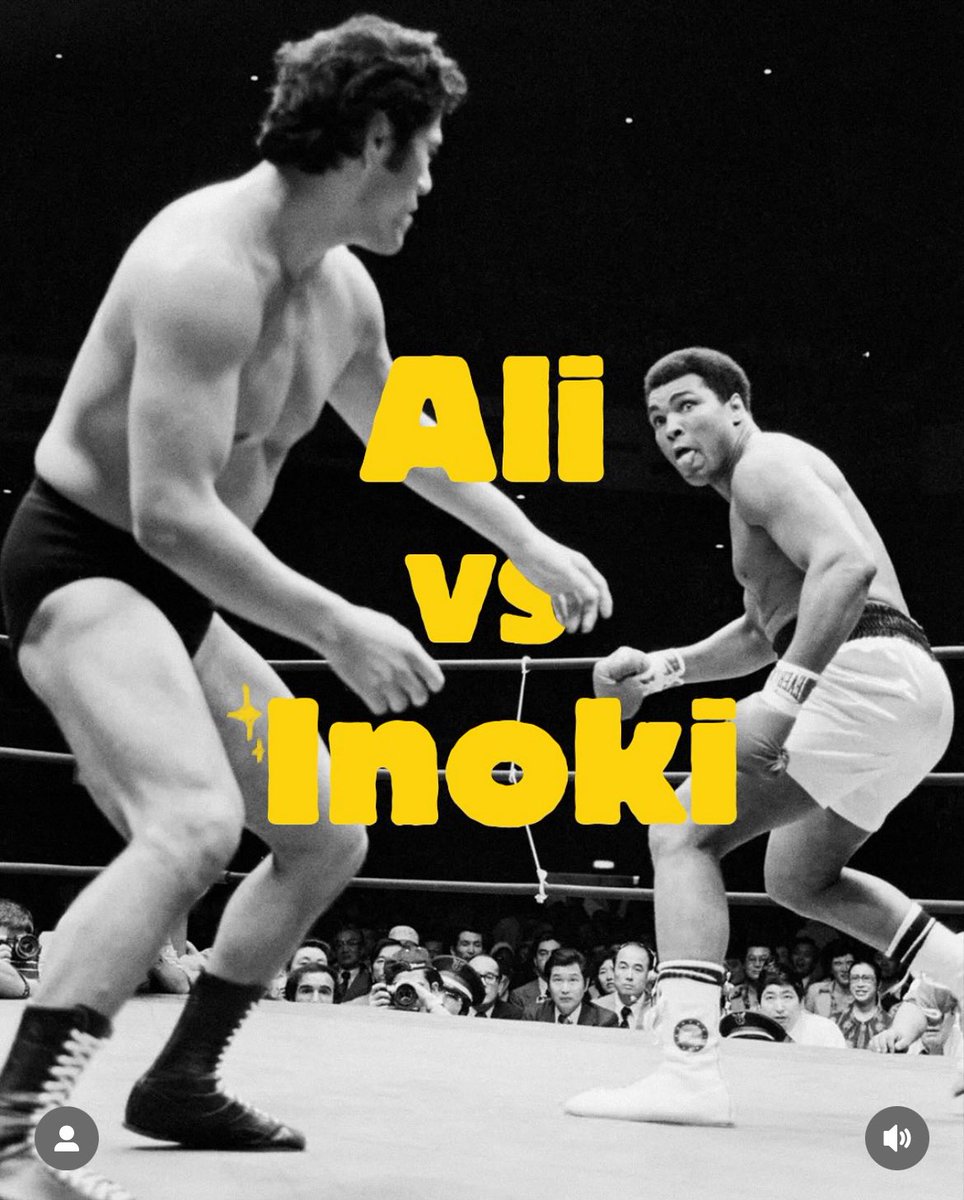 Mohamed Ali contre Antonio Inoki, le papillon contre le pélican ⚡️

Retour sur les coulisses d’un combat qui allait dessiner les prémices des arts martiaux mixtes

À lire dans notre nouveau numéro: 🥊

tinyurl.com/otomo22gameboy