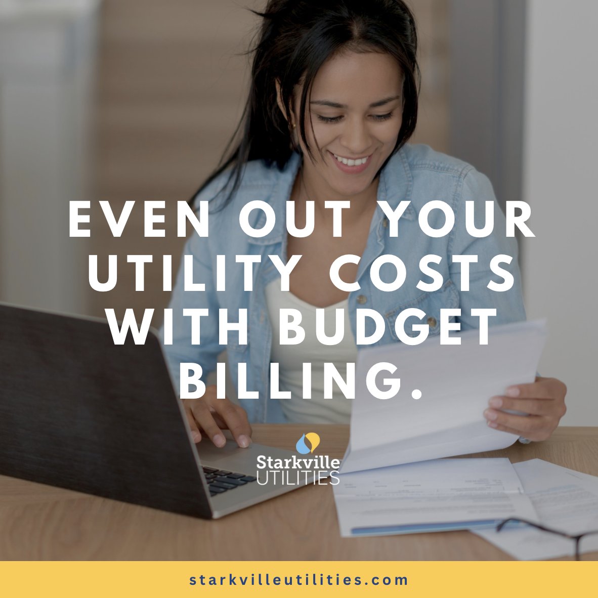 On a budget or fixed income and wish your bills would be more consistent throughout the year? Budget Billing takes an average of your past 12 months’ consumption and allows you to pay that amount. Learn more here: starkvilleutilities.com/residential/pa…