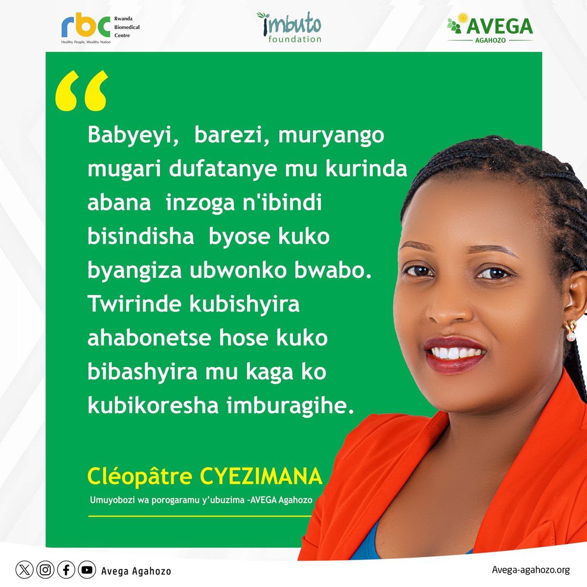 Twese hamwe dufatanye kurinda abana inzoga n'ibindi bisindisha byose kuko byangiza ubwonko bwabo.
#IbiyobyabwengeBirica