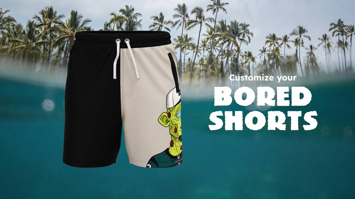 Gm!

Swimming BoredShorts are here 🌊

Customize yours with any image or your own NFT - any chain - and be the Legend of the Beach 😎

Its a Limited Edition so don't miss this oportunity!

If you hold some $BANANO you have a discount - check this <a href="/BoredOnChain/">Bored On ApeChain</a> and use them 🍌